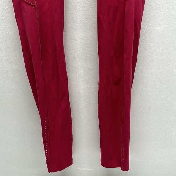 Lululemon Fast Free 7/8 Tight Leggings Pants Star Ruby Pink Reflective Size 6 - Picture 4 of 7